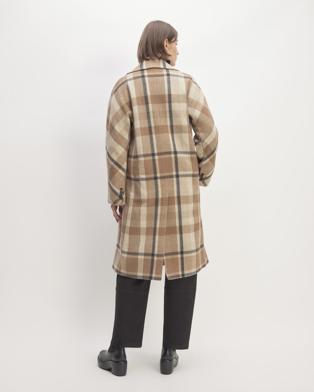 cizatto Rever Stole Wool Midi Coat | The Coat Button Front NET