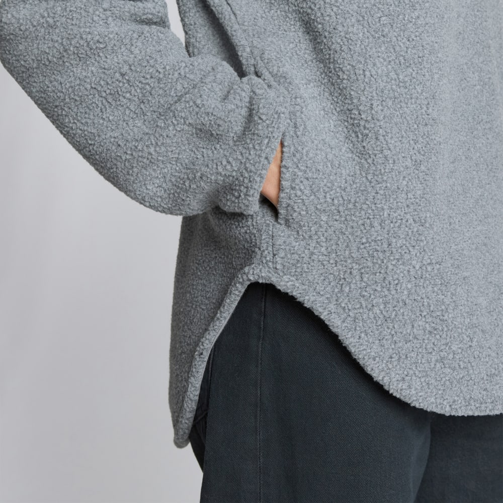 womens-renew-fleece-half-zip-heathered-coal