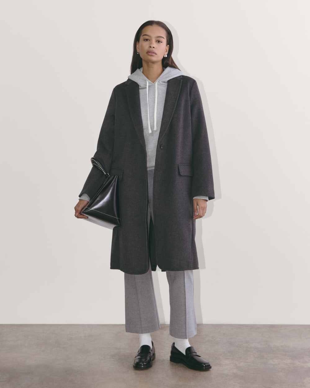womens-wool-single-breasted-topcoat-dark-charcoal-melange | primary