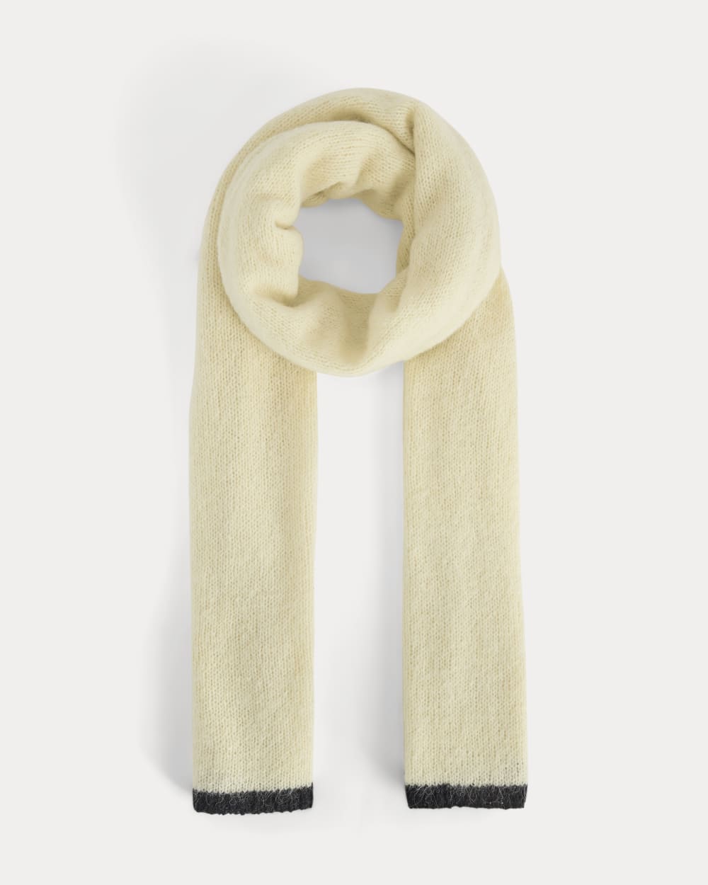 womens-plush-alpaca-scarf-bone-black | primary