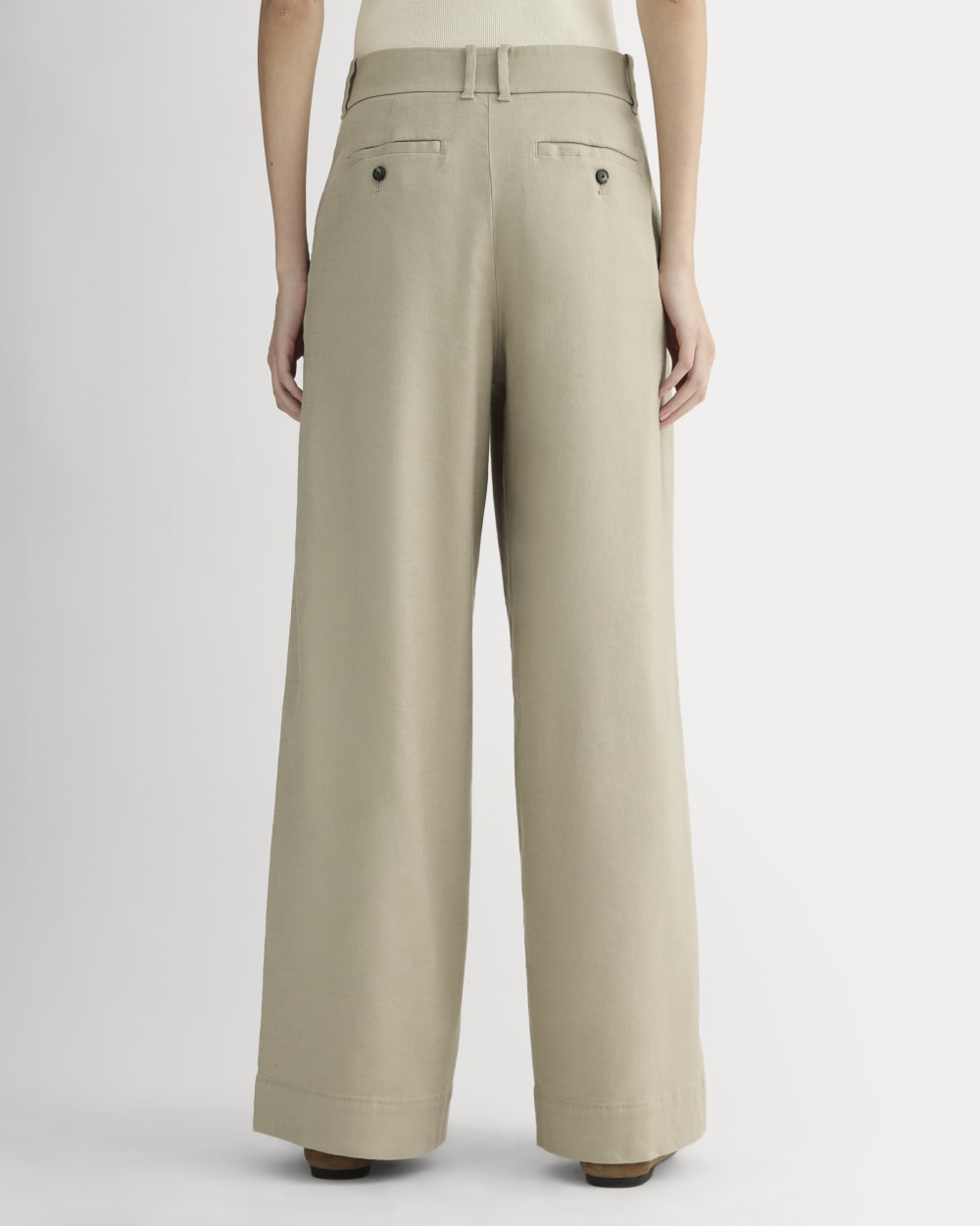 womens-wide-leg-pant-stretch-linen-trench-coat-khaki