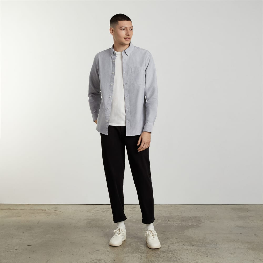 mens-slim-fit-oxford-shirt-black-8