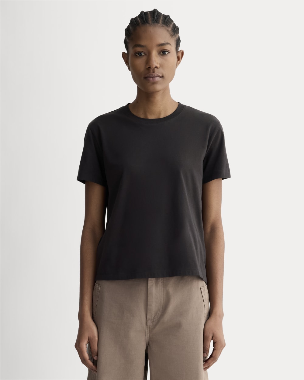Box Cut Tee Essential Cotton No Pocket