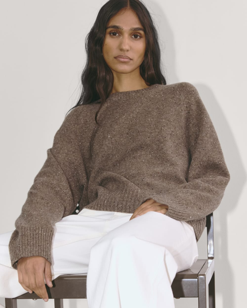 トップス Wool Cashmere Sweat-Knit Pullover Cashmere Mock Neck Sweater. Made in Italy – CASASOLA