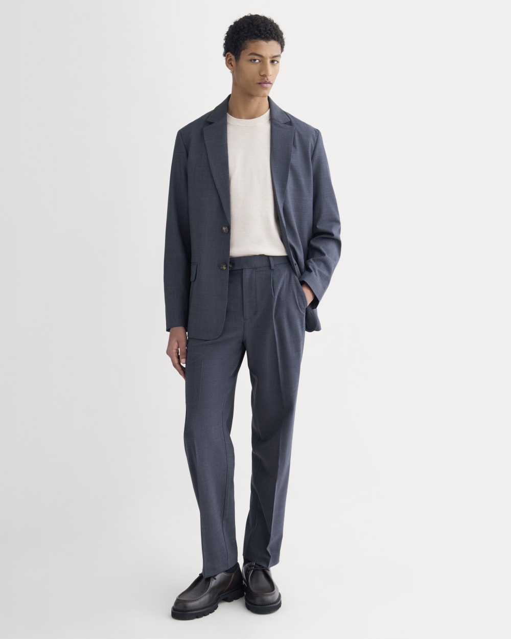 Tropical Wool Blazer | Heathered Navy – Everlane