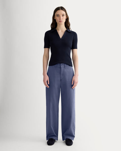 The Wide-Leg Chino | Deep Cobalt – Everlane