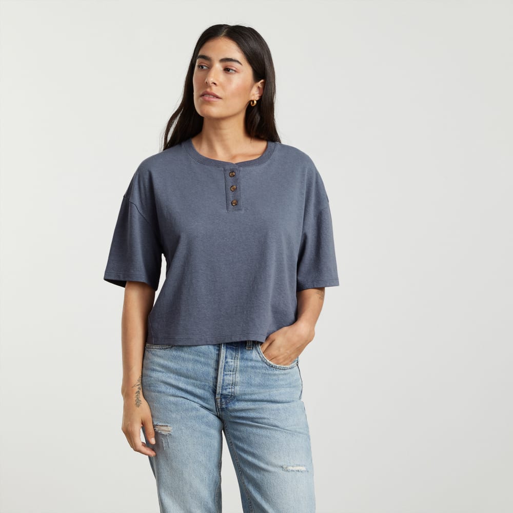 The Vintage Henley Hemp Tee | Atlantic – Everlane