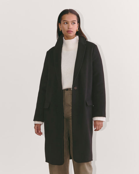The Topcoat in Wool | Black – Everlane