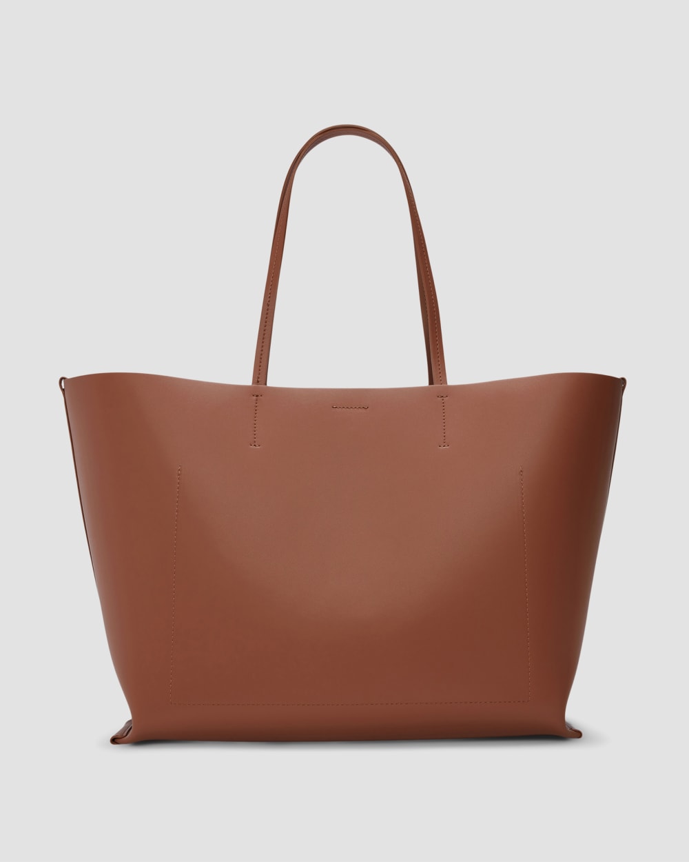 Everlane Luxe Italian Leather Tote In Cognac