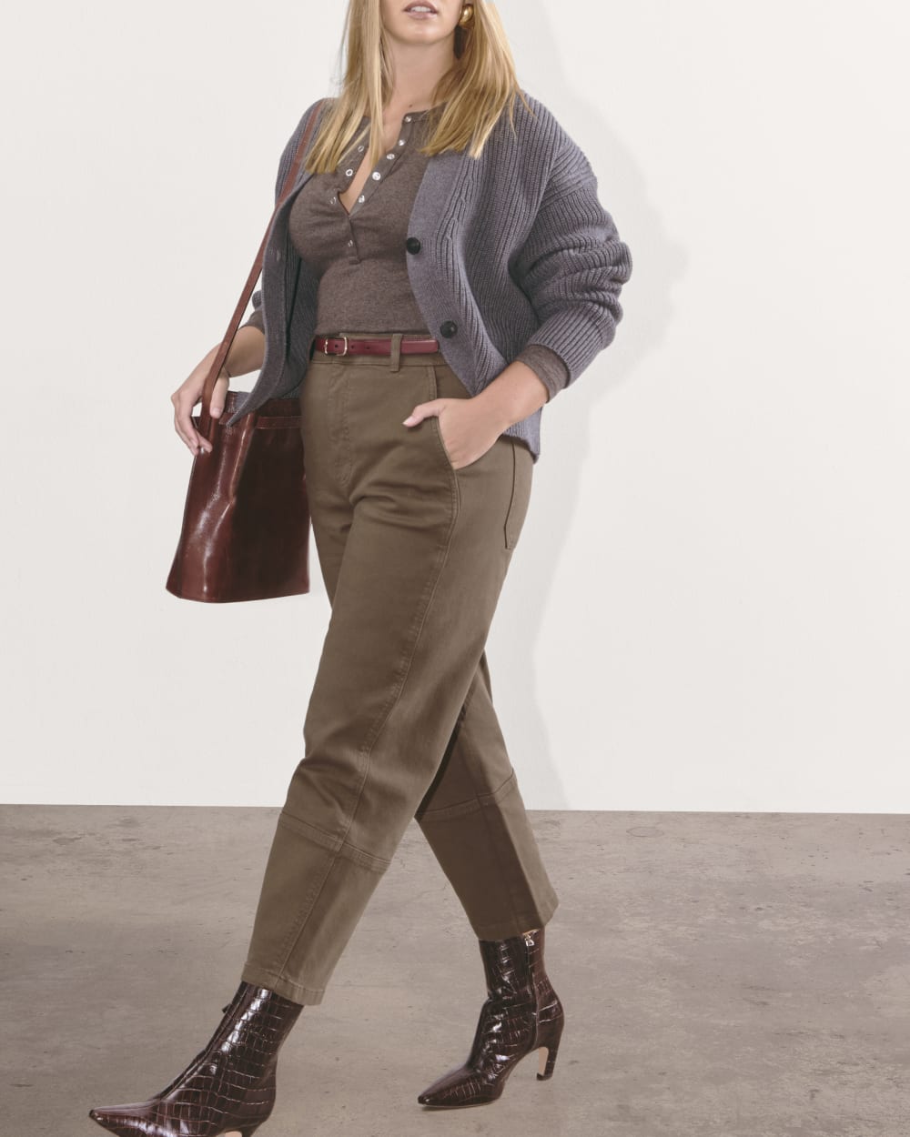 The Utility Barrel Pant | Cocoa  | Regular