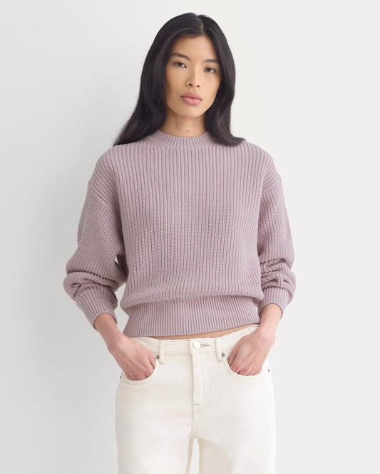 womens-cropped-ribbed-crew-cotton-burnished-liliac | primary