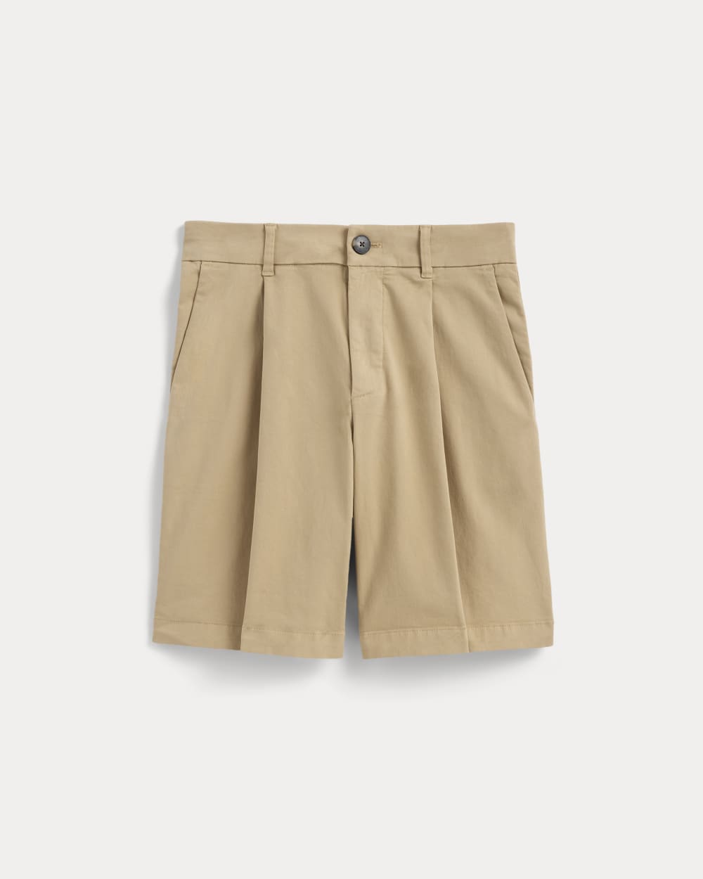 womens-pleated-chino-short-classic-khaki | alt