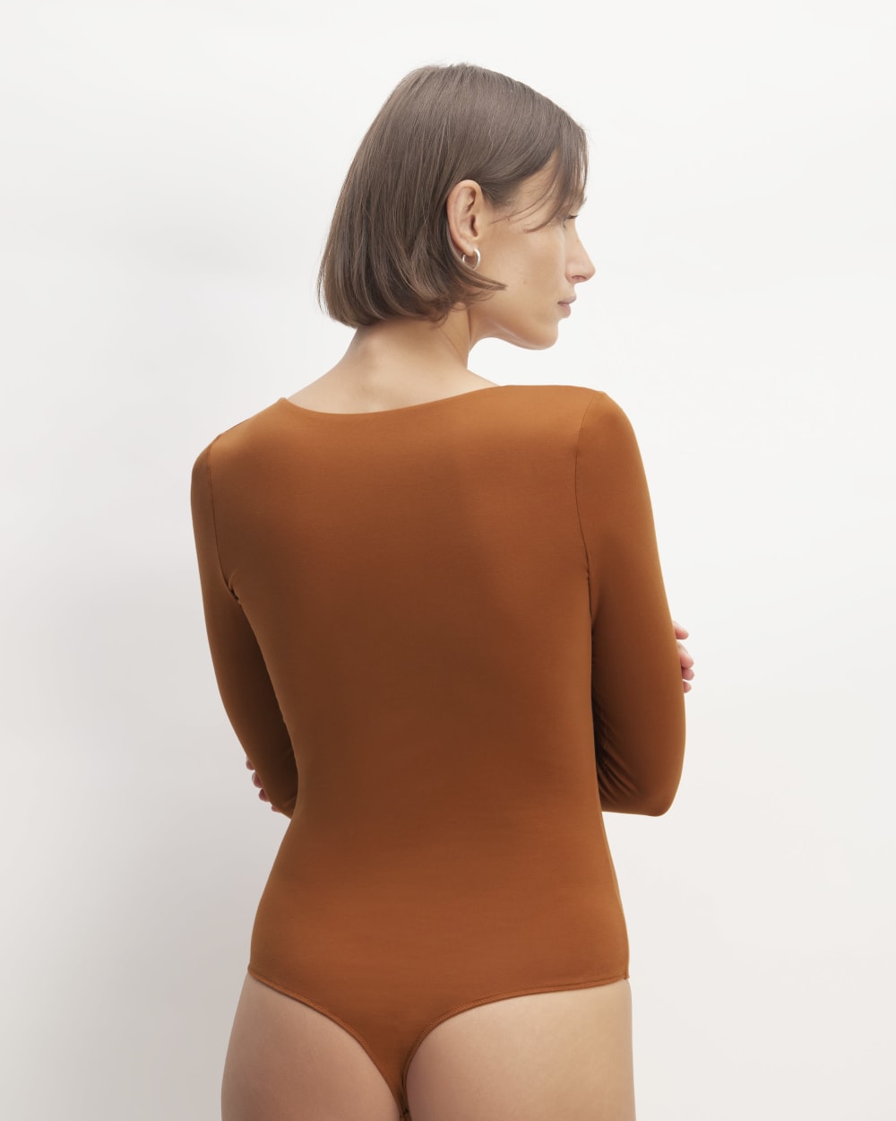 womens-long-sleeve-square-bodysuit-thong-honey