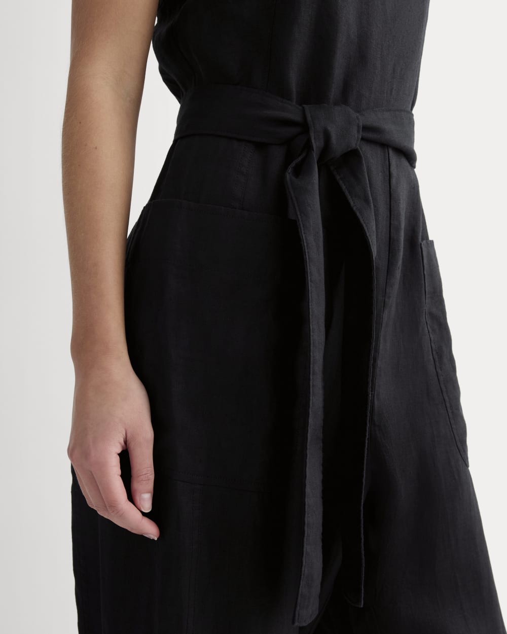 womens-utility-coverall-linen-black