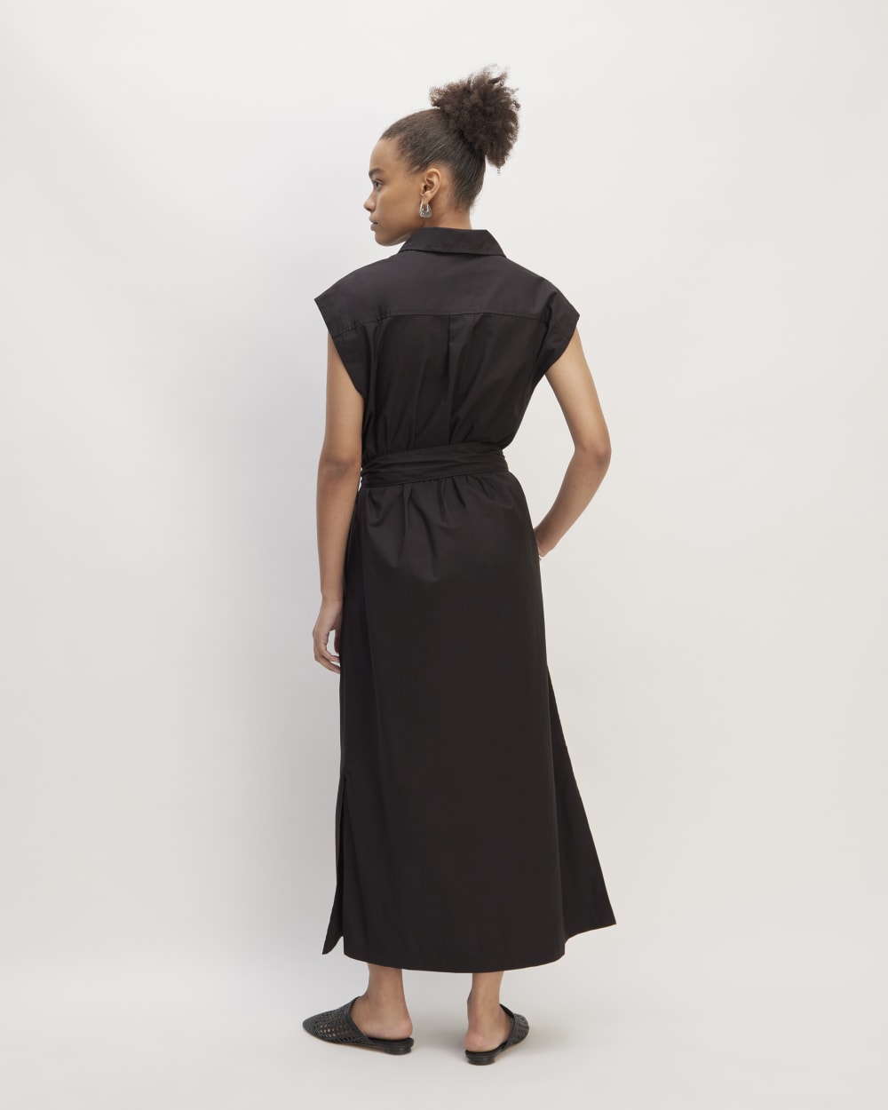 The Supima Cotton Short-Sleeve Shirt Dress | Black Everlane The Supima Cotton Short-Sleeve Shirt Dress | Black Everlane