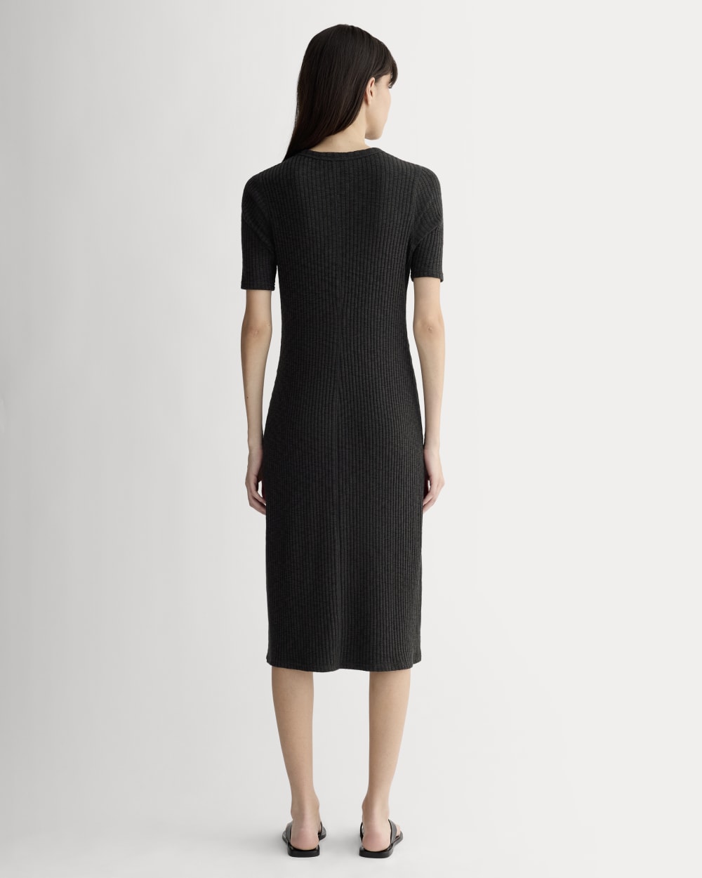 The Rib-Knit Henley Dress | Black Everlane The Rib-Knit Henley Dress | Black Everlane