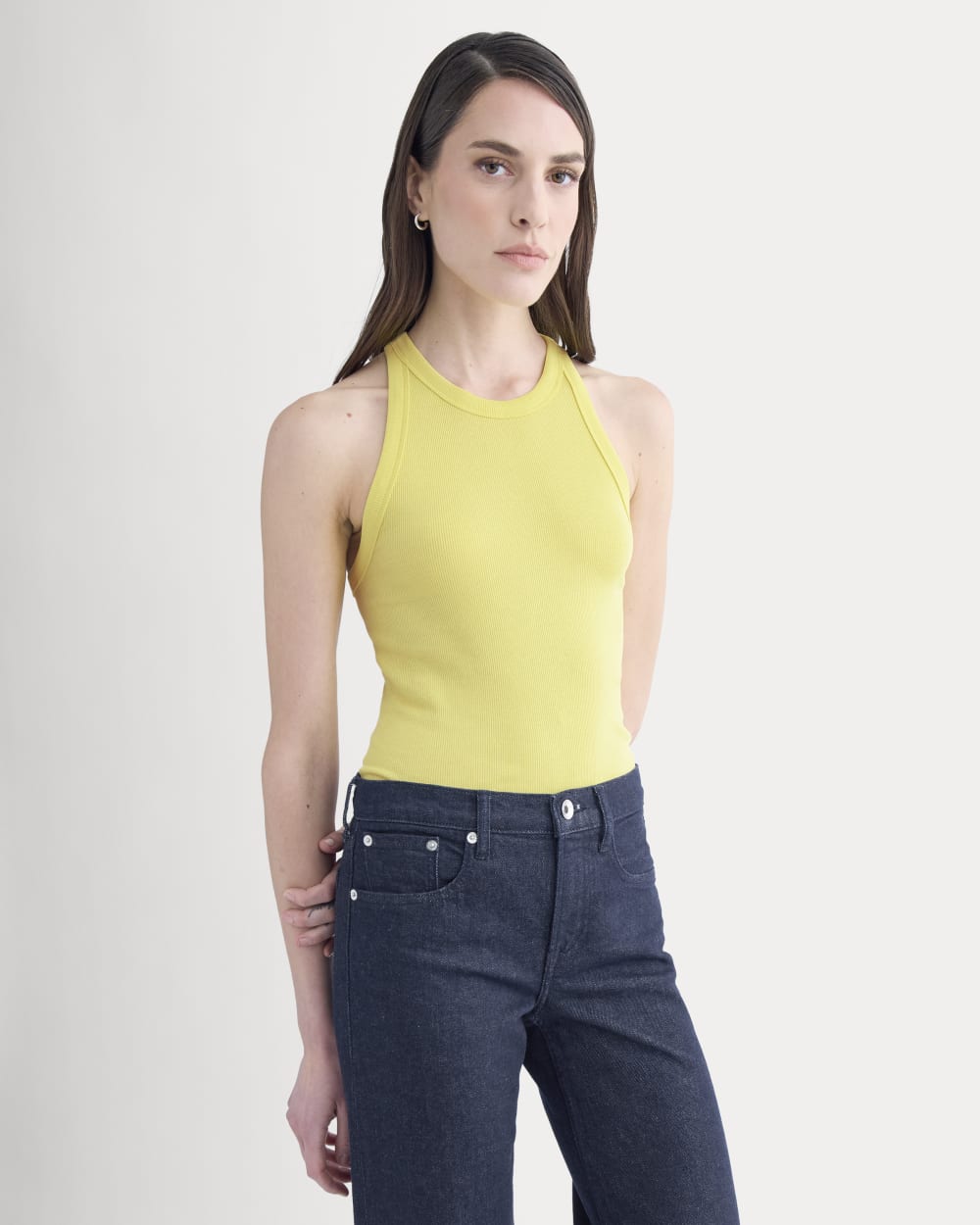 womens-luxe-rib-racerback-tank-celandine | primary