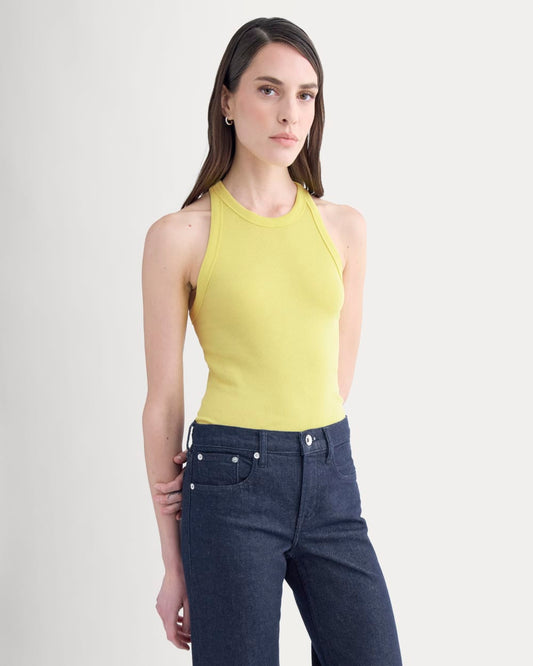 womens-luxe-rib-racerback-tank-celandine | primary