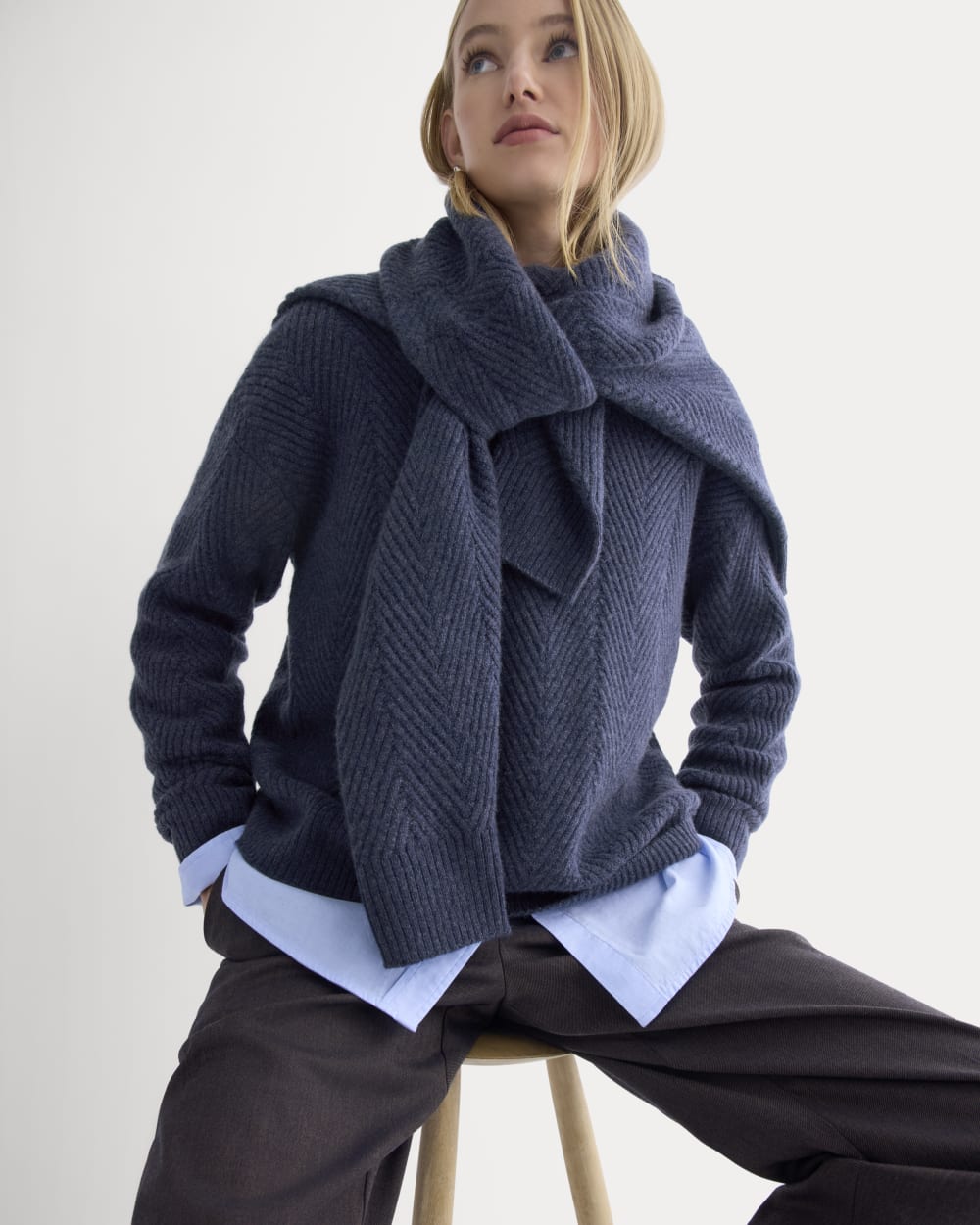 womens-cashmere-herringbone-sweater-indigo