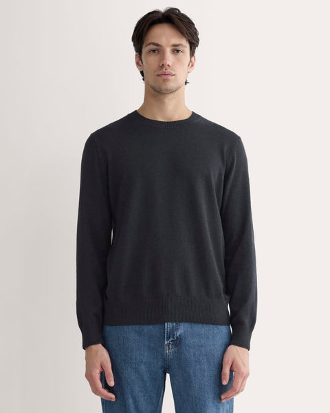 The No-Sweat Sweater | Uniform | Heathered Midnight – Everlane