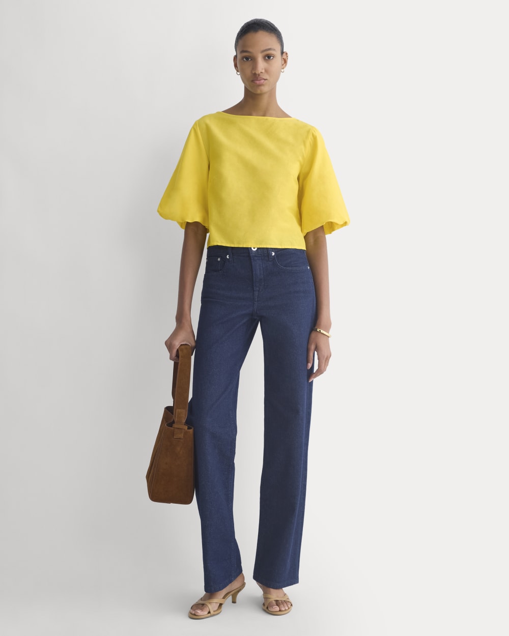 womens-bubble-sleeve-top-passion-fruit