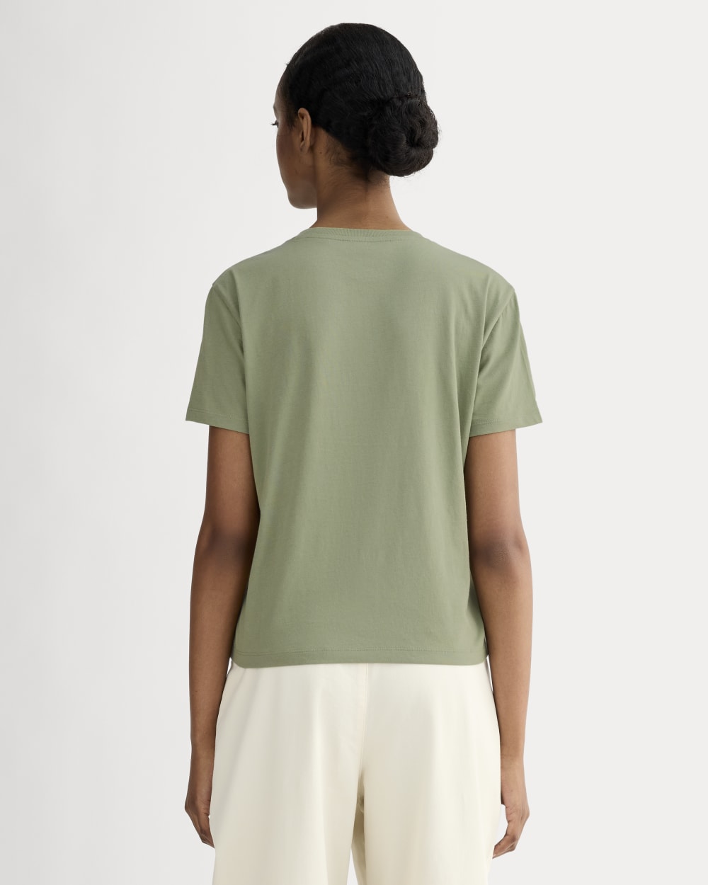 The Box-Cut Tee in Essential Cotton | White | No Pocket