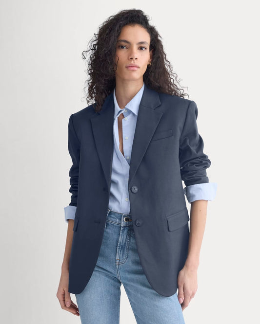 womens-tailored-drape-blazer-navy | primary