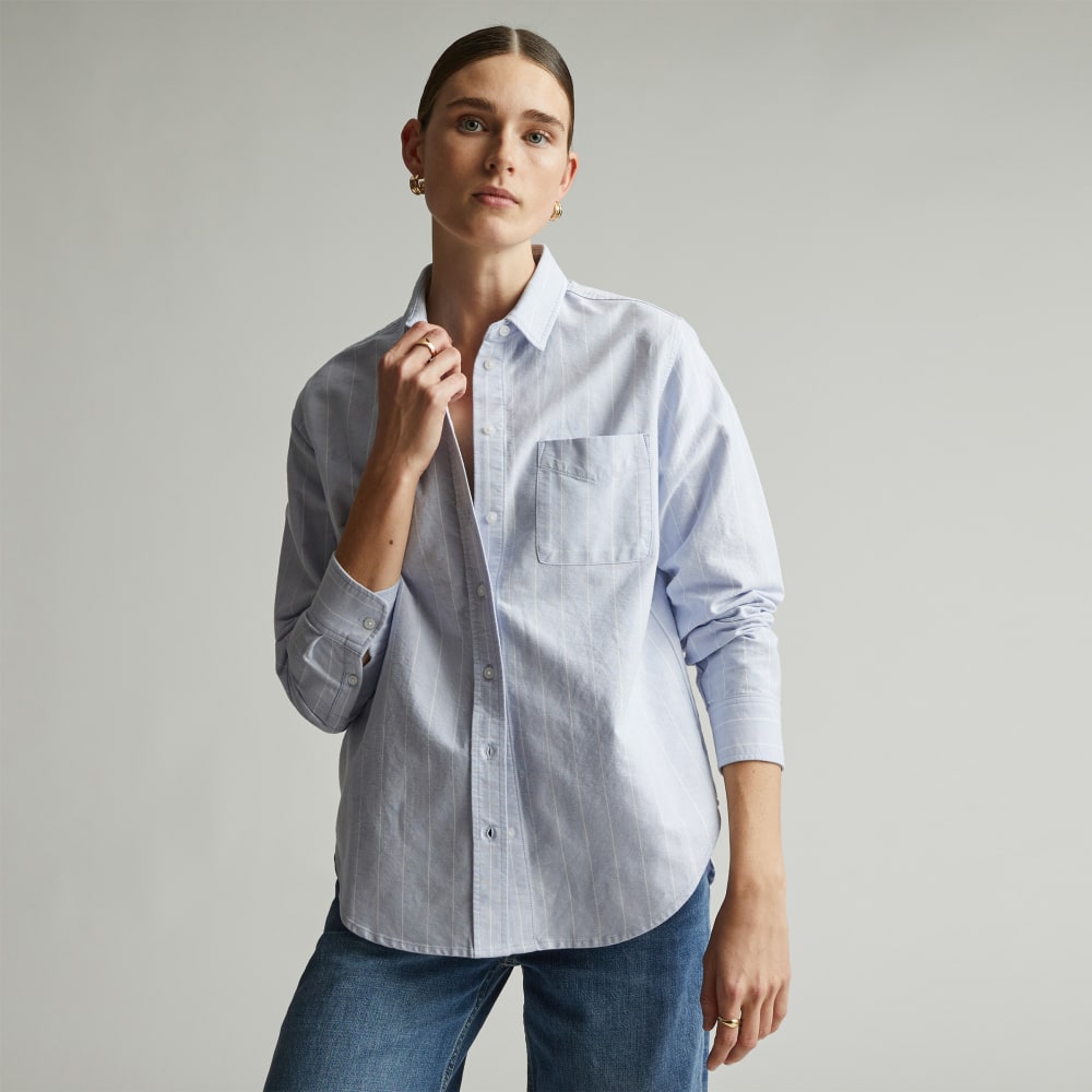 womens-relaxed-oxford-shirt-periwinkle-white | primary