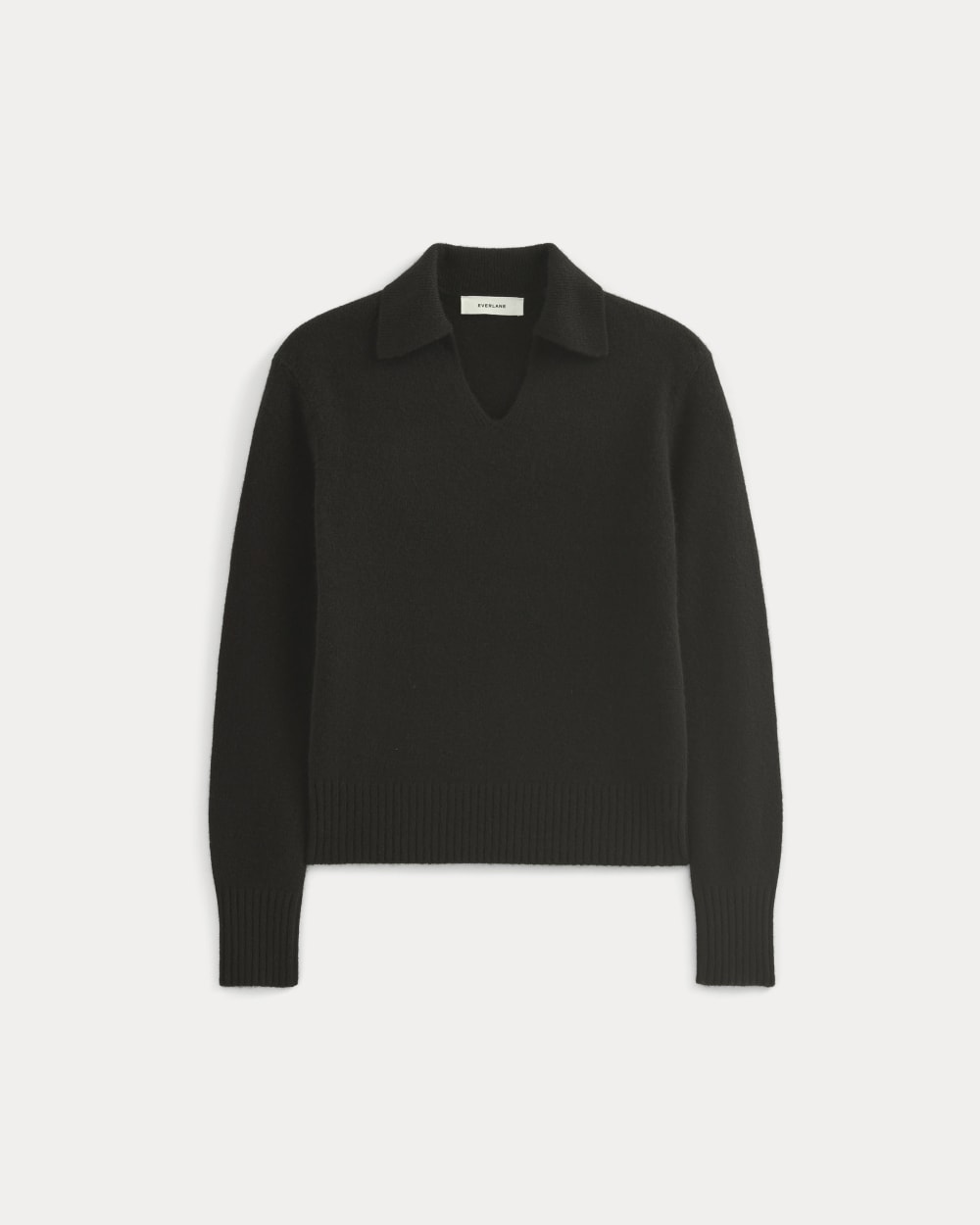 Cashmere Polo Sweater | Black – Everlane