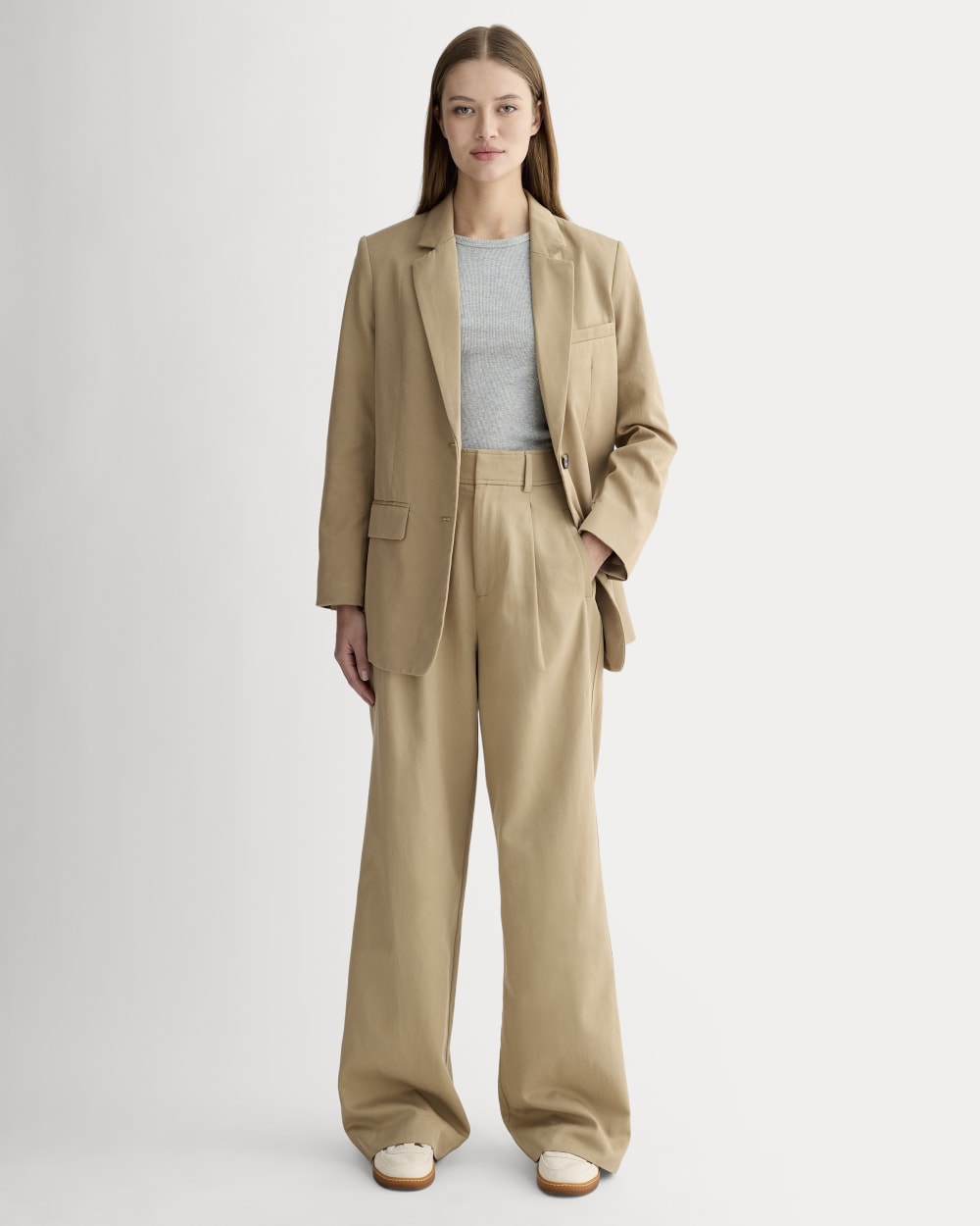 Draper Pleated Pant Buttersmooth Ash 32" Inseam