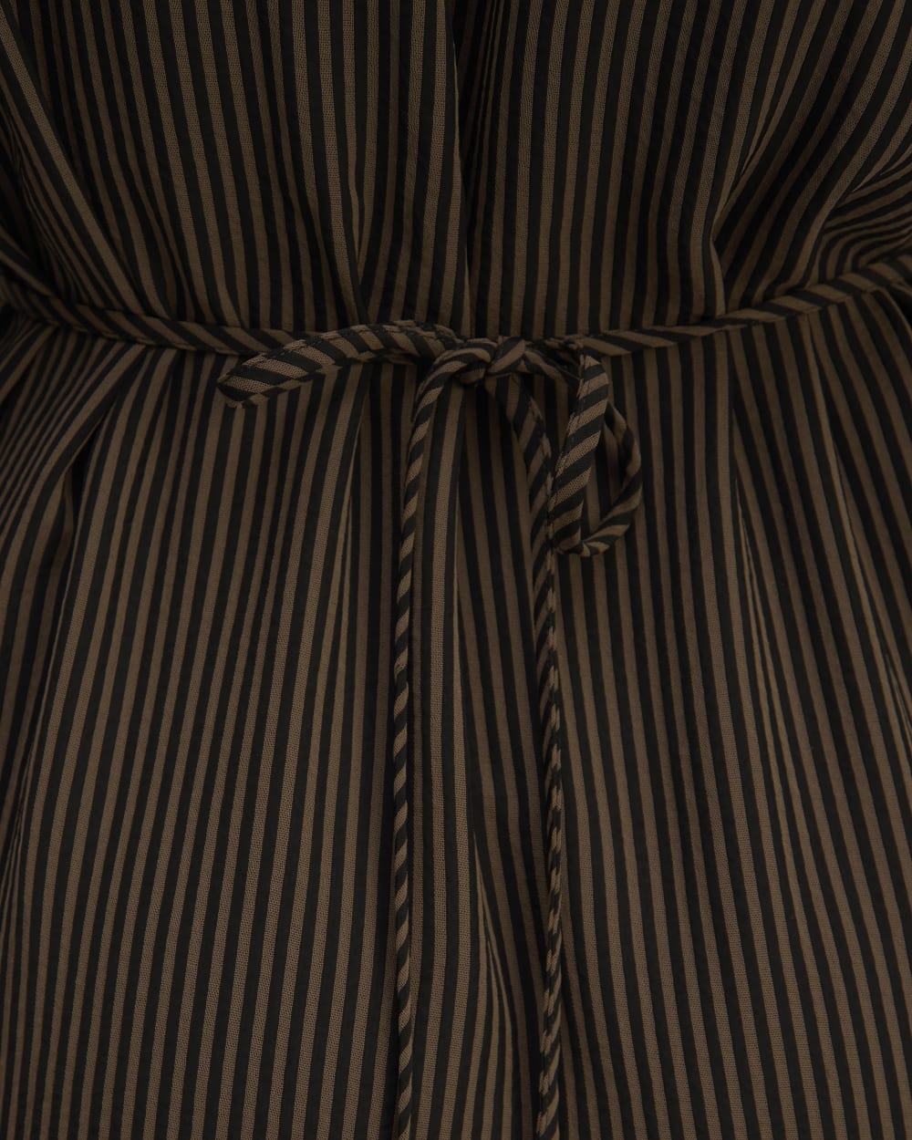 The Mini Jacquard Stripe Shirt Dress | Cocoa / Black Everlane The Mini Jacquard Stripe Shirt Dress | Cocoa / Black Everlane