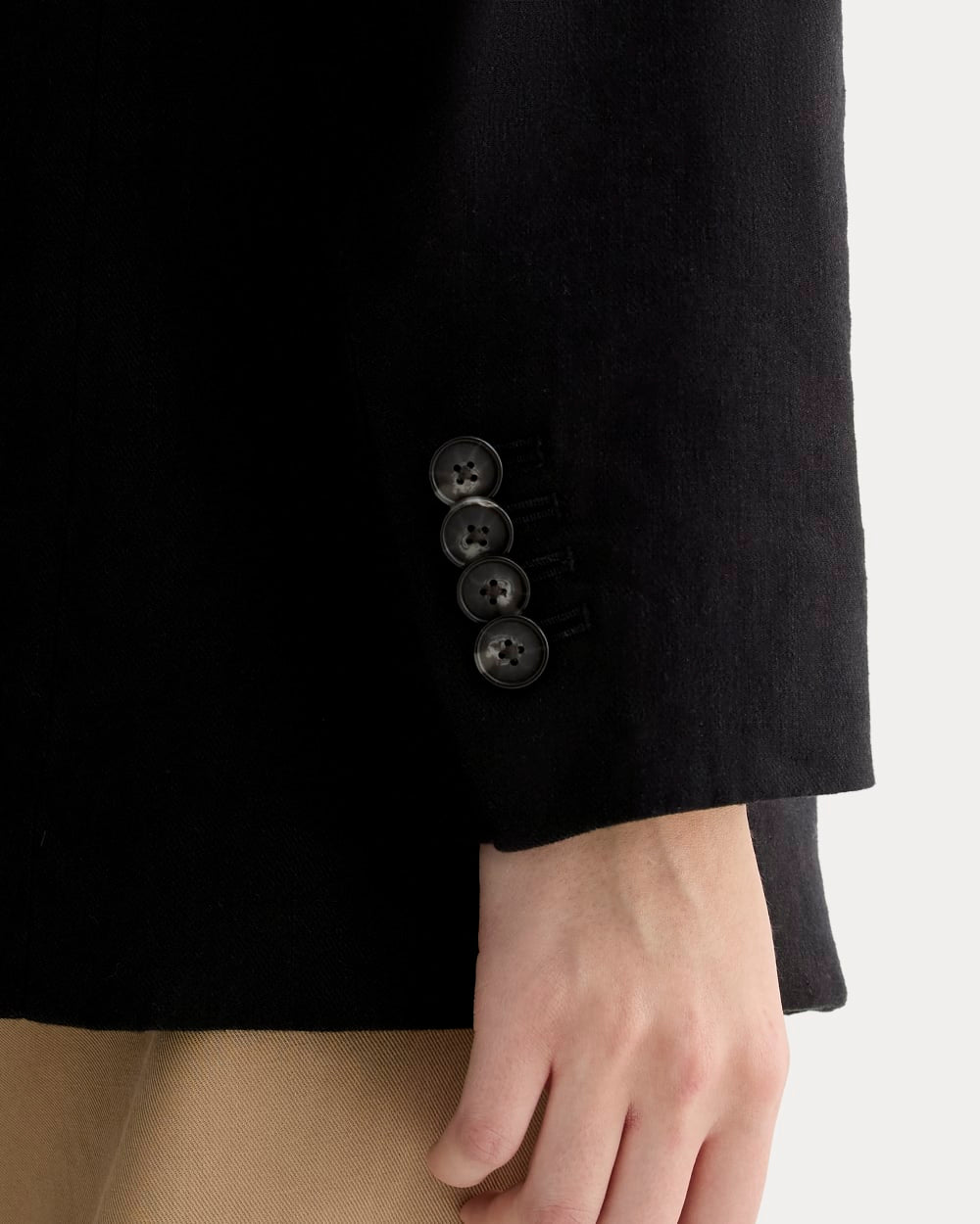 womens-oversized-blazer-stretch-linen-black