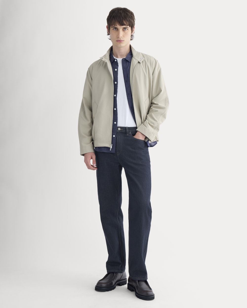 Re:Cycled Nylon Harrington Jacket | Trench Coat Khaki – Everlane