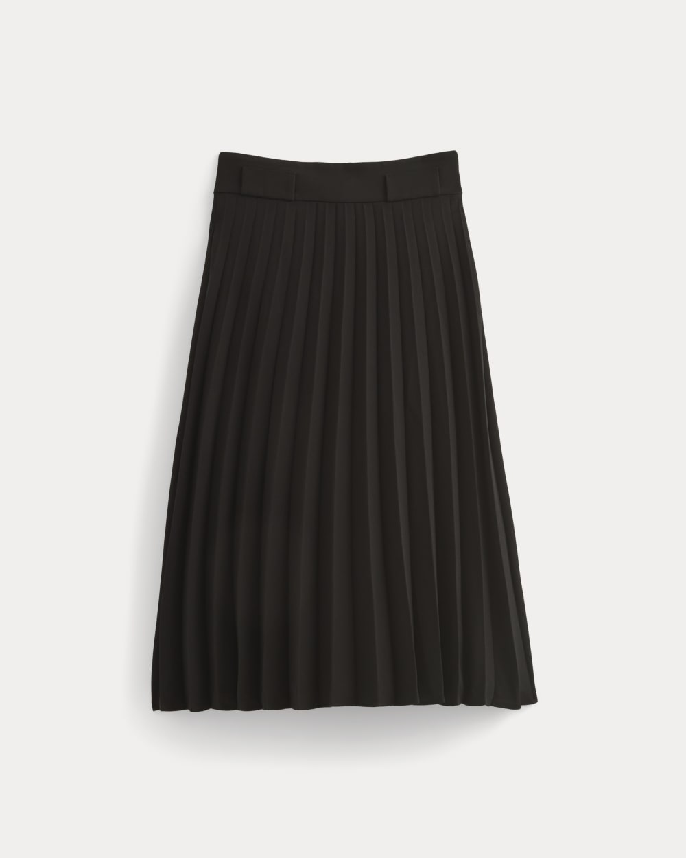 Pleated Crepe Midi Skirt | Black – Everlane