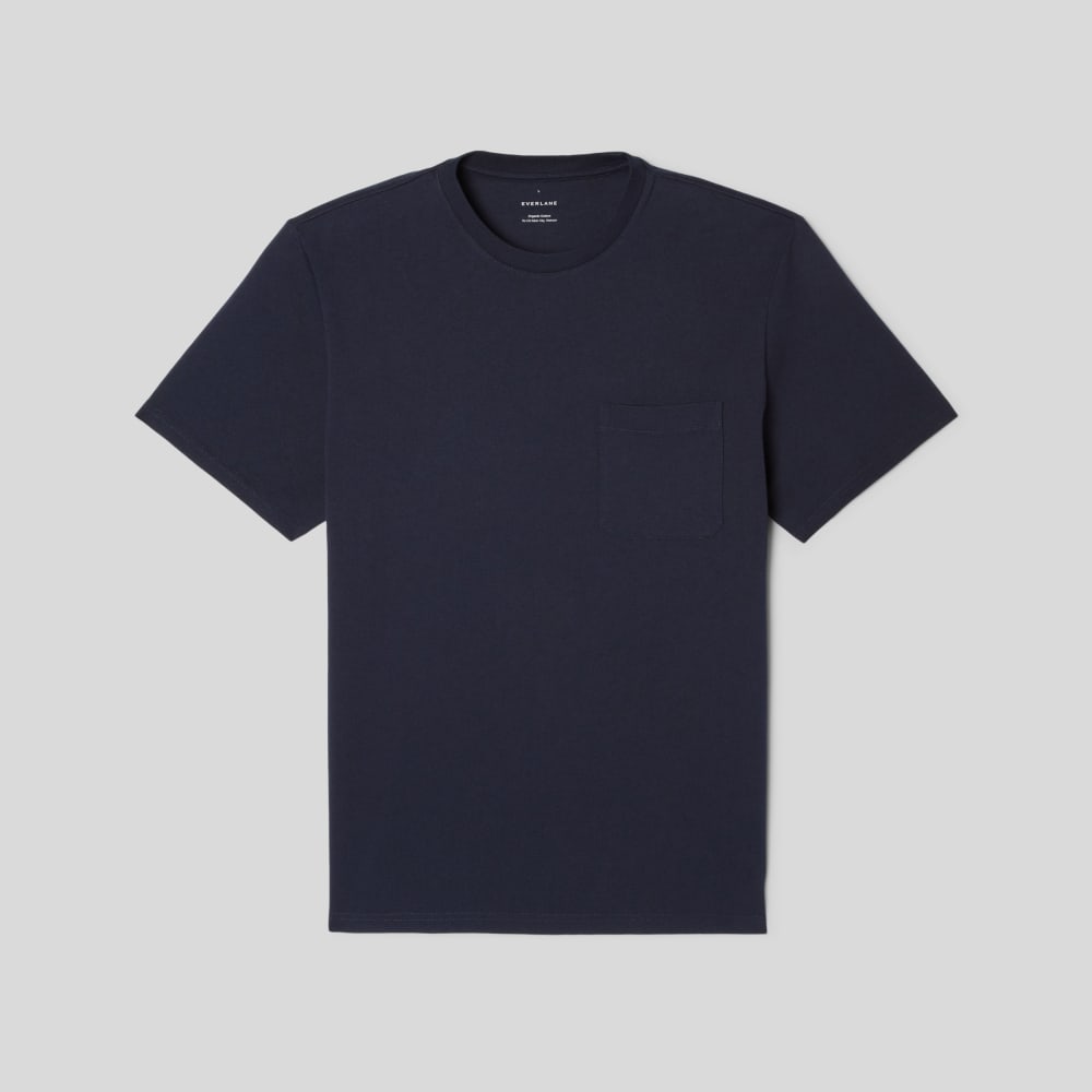 The Premium-Weight Pocket Tee | Uniform | Deep Navy – Everlane