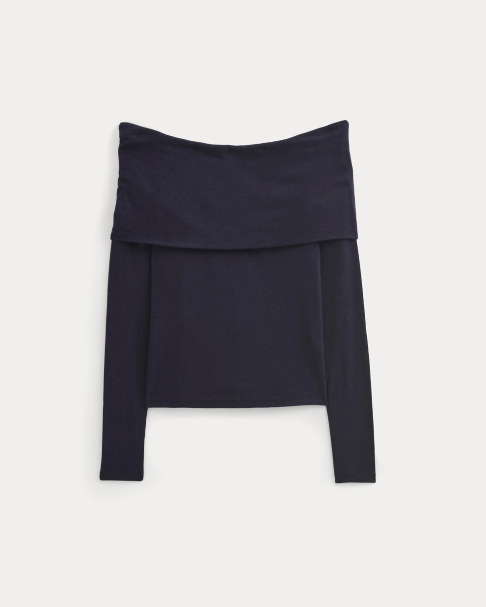 Off-the-Shoulder Top in Deep Navy