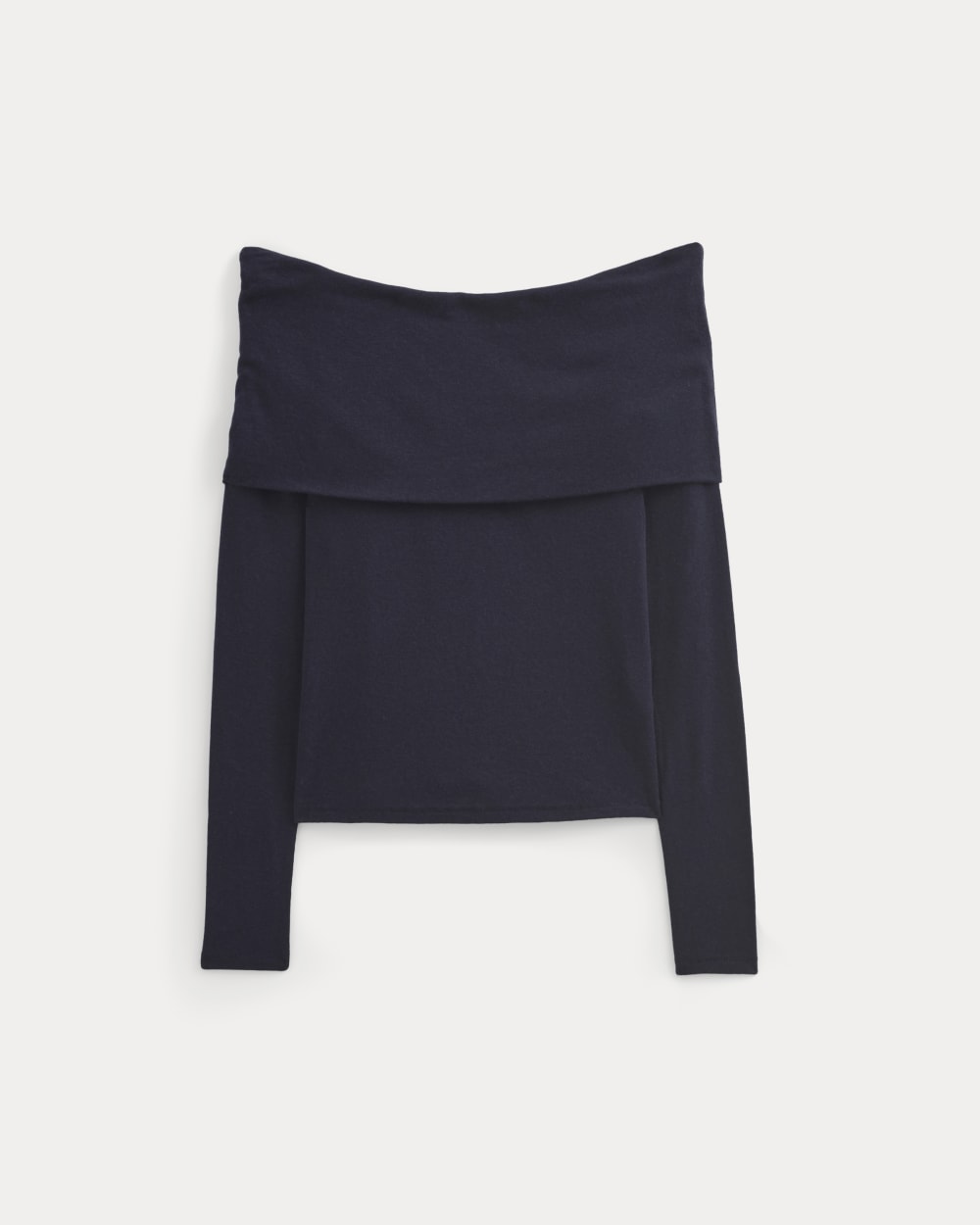 womens-off-shoulder-top-butterluxe-deep-navy | alt