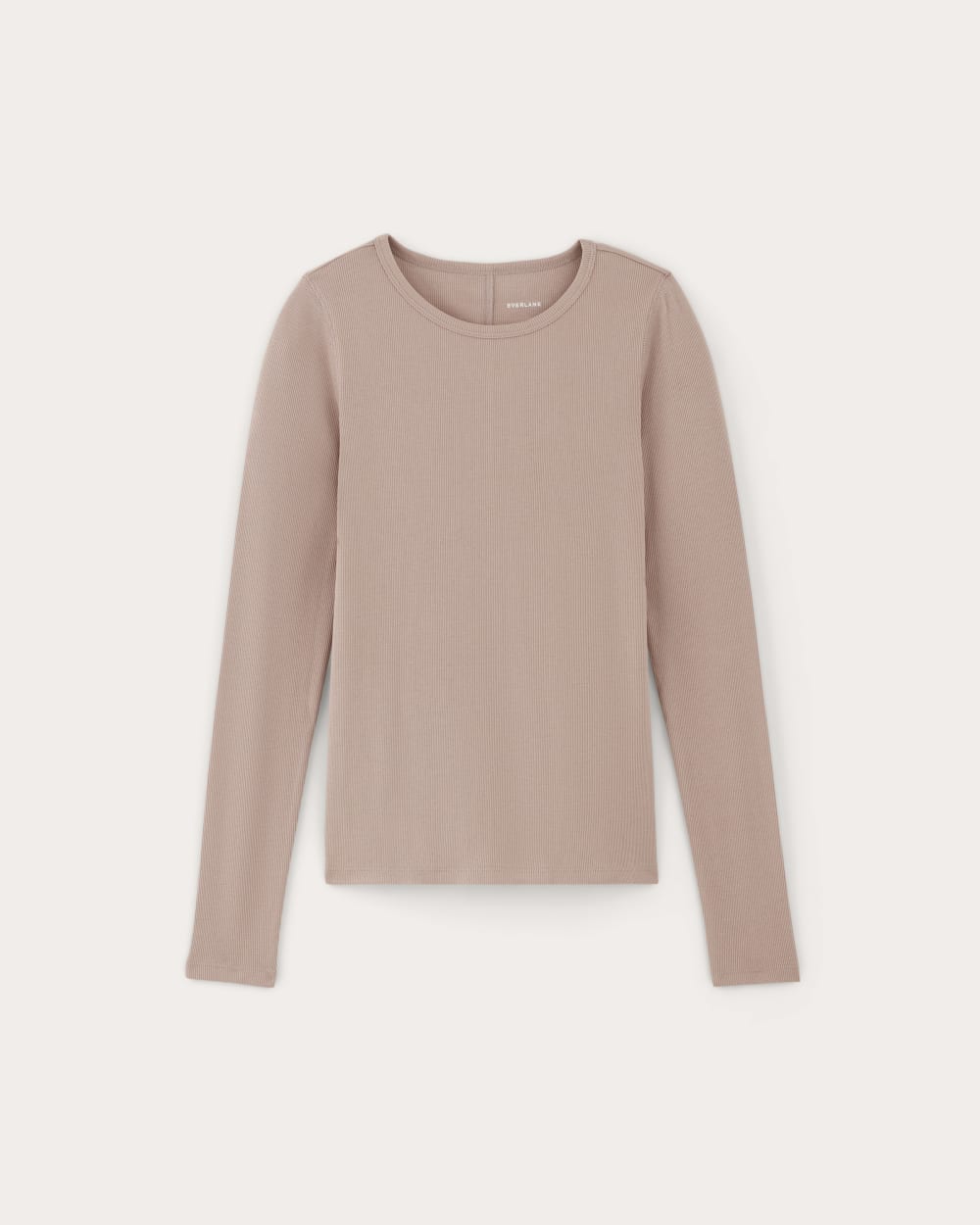 The Luxe Rib Long-Sleeve Crew | Dusty Rose – Everlane
