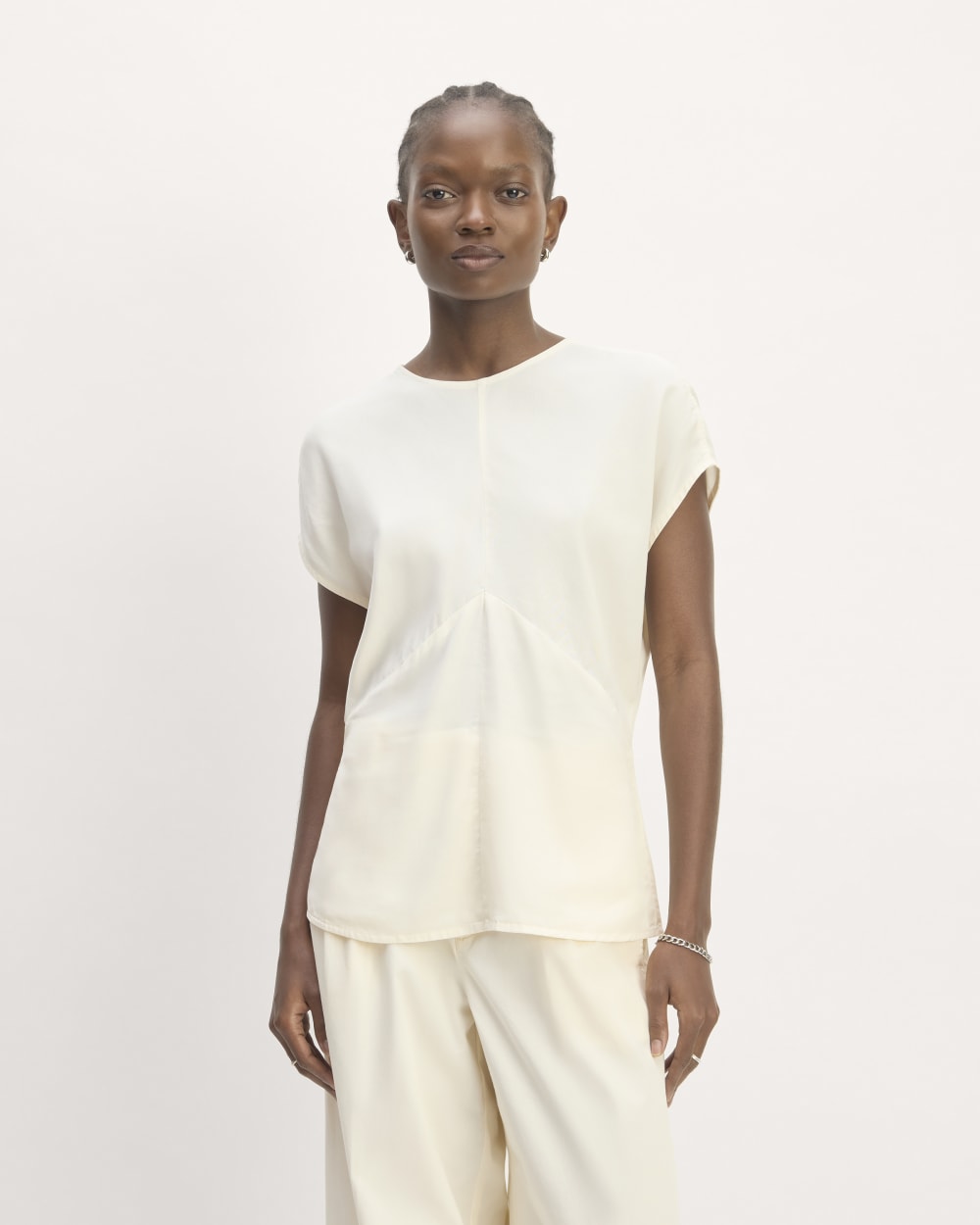 womens-tencel-drape-top-bone | primary