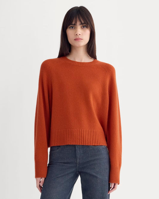 womens-cashmere-boxy-crew-sweater-rust | primary