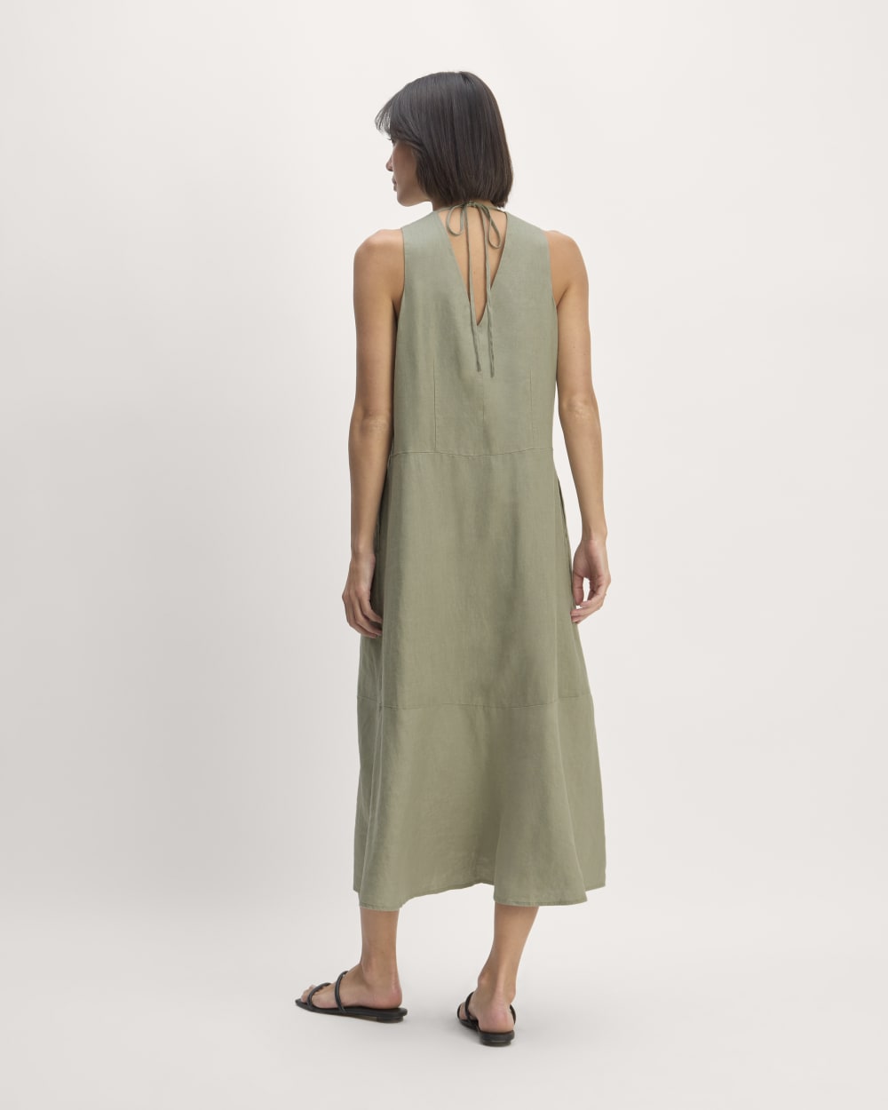The Linen V-Neck Maxi Dress | Sage Green Everlane The Linen V-Neck Maxi Dress | Sage Green Everlane
