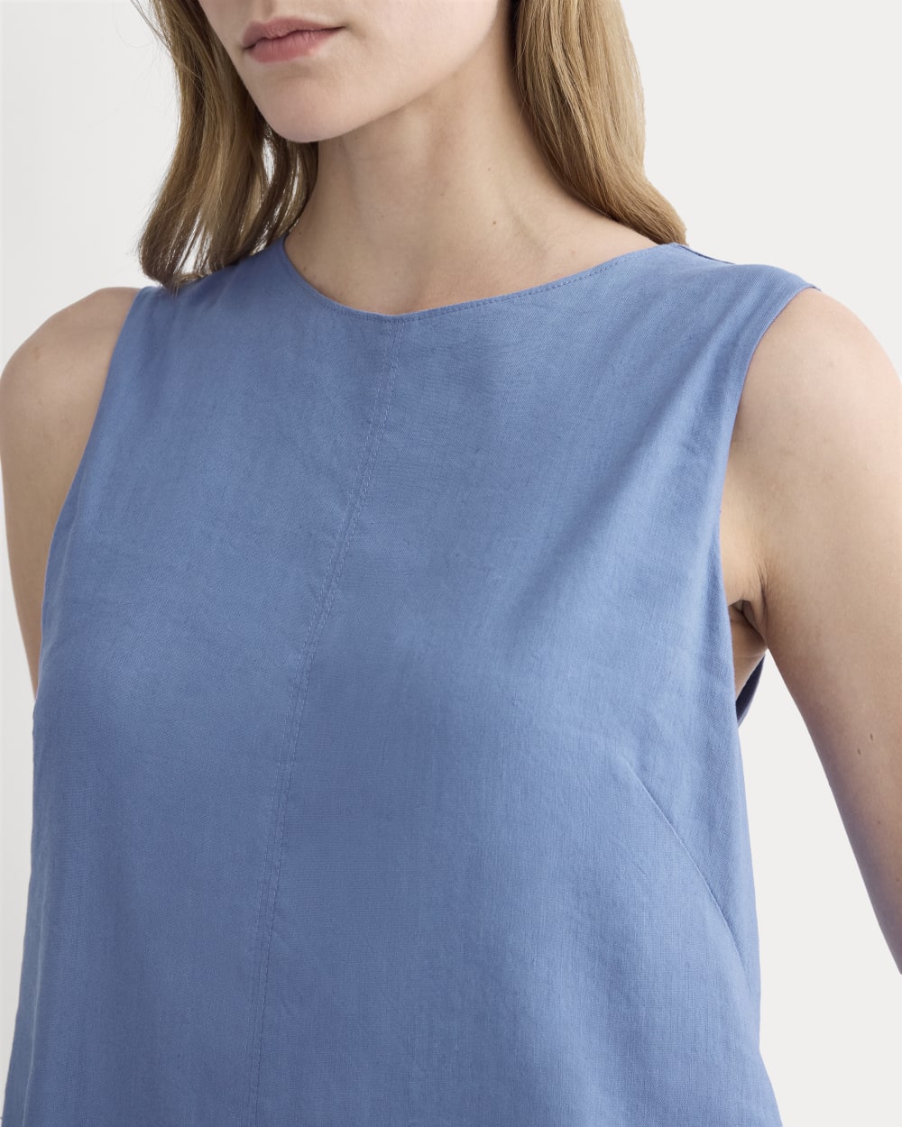 womens-shift-dress-in-stretch-linen-bluebell