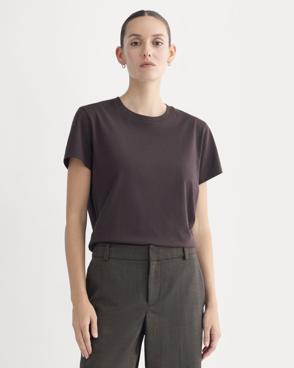 womens-organic-cotton-box-cut-tee-dark-chocolate | primary