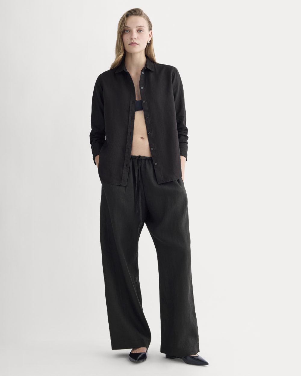 The Drawstring Pant in Linen