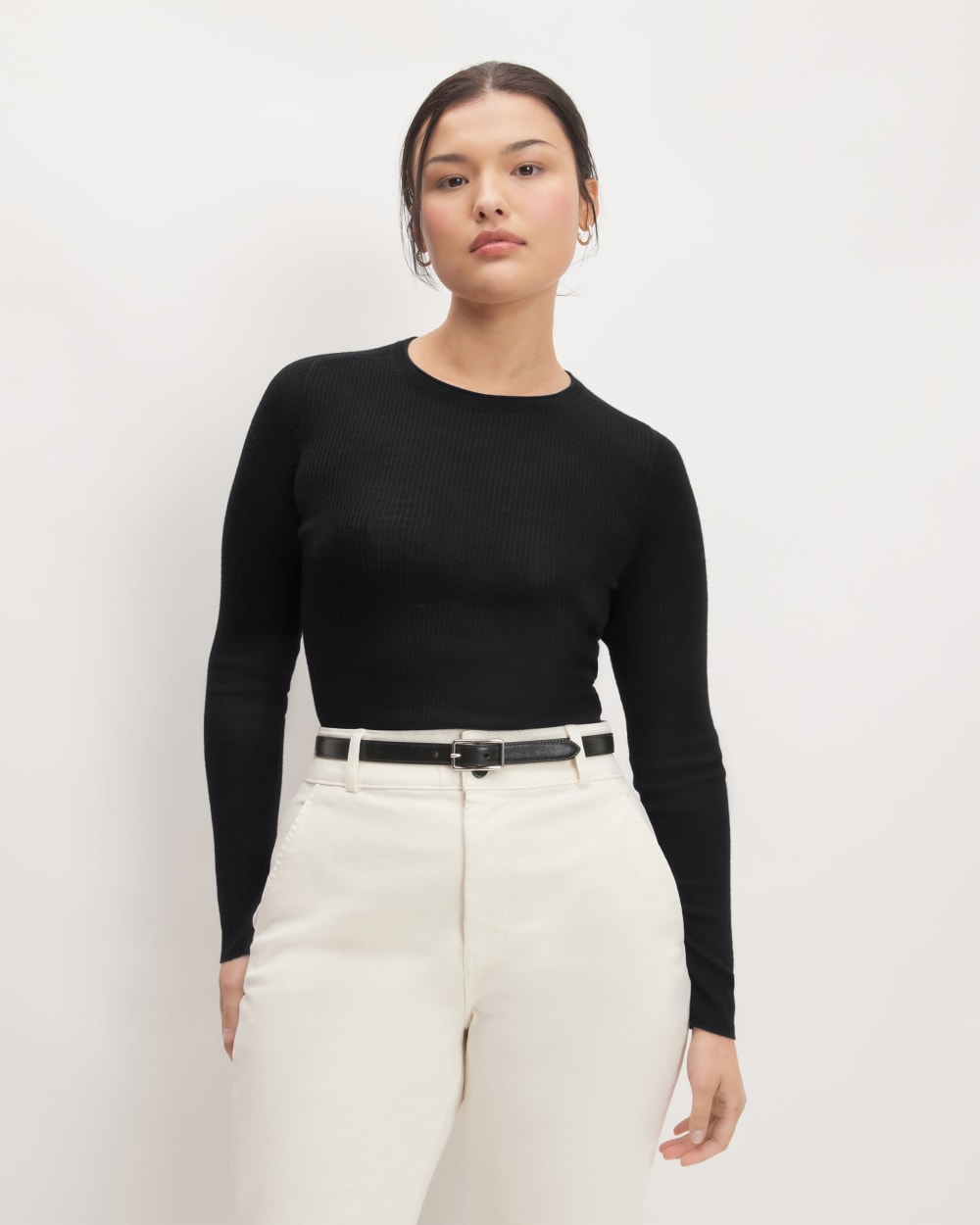 womens-ultrafine-merino-ribbed-crew-black | primary