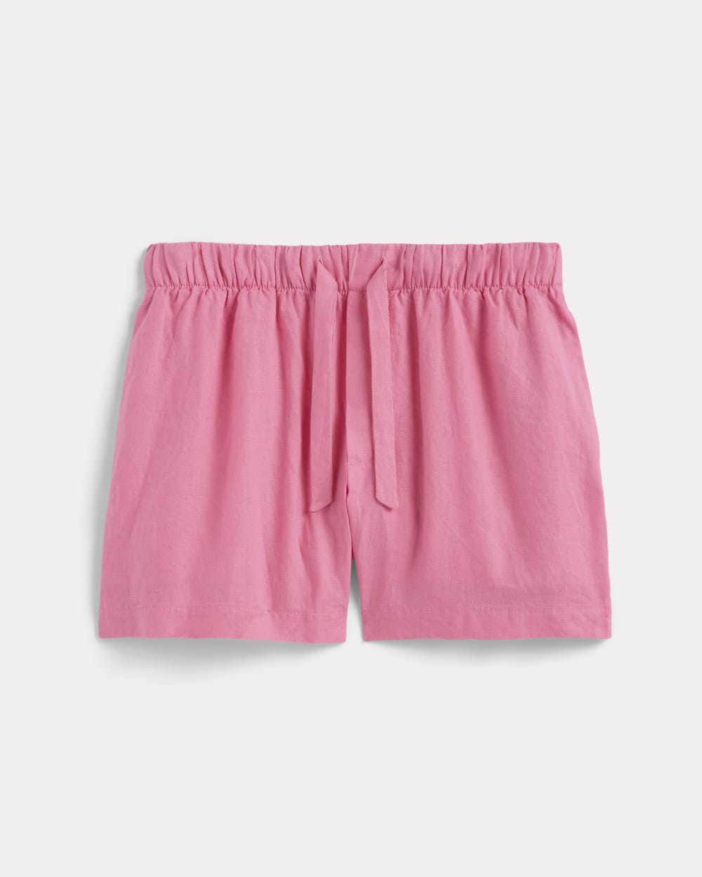 womens-drawstring-boxer-short-in-linen-deep-pink | alt