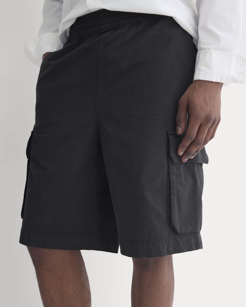 mens-pull-on-cargo-short-black