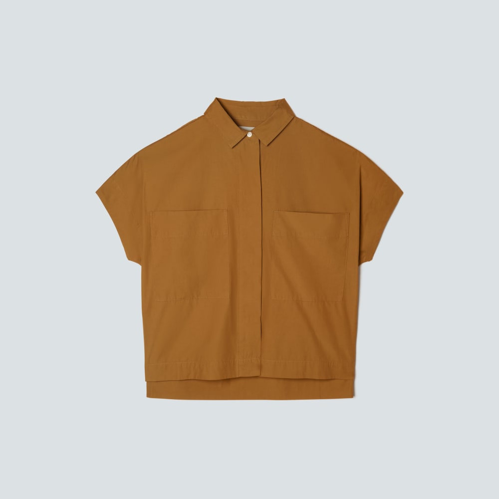 The Short-Sleeve Box Shirt | Tawny Brown - XXS