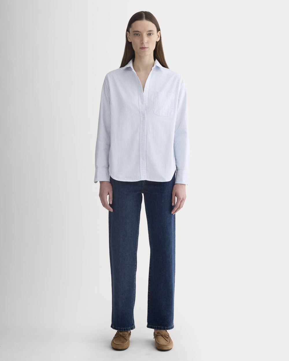 The Must-Have Oxford Shirt | White / Blue – Everlane