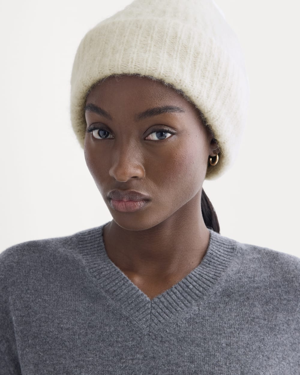 Plush Alpaca Beanie | Bone – Everlane